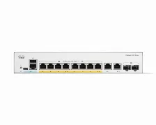 Switch Cisco C1200-8fp-2g Gestionado, L2/l3, Cantidad De Puertos 8, Sfp 2, Gigabit Ethernet (10/100/1000), Https, Ssh, Ssl/tls, Blanco