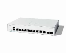 Switch Cisco Catalyst Catalyst 1200 Gestionado, L2, Cantidad De Puertos 10, Gigabit Ethernet (10/100/1000), 20 Gbit/s, 802.1x Radius, 1u, Blanco