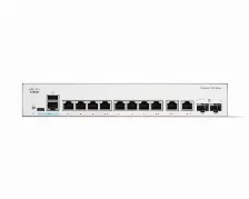 Switch Cisco Catalyst Catalyst 1200 Gestionado, L2, Cantidad De Puertos 10, Gigabit Ethernet (10/100/1000), 20 Gbit/s, 802.1x Radius, 1u, Blanco