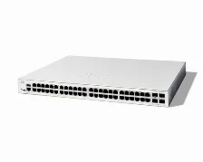 Switch Cisco C1300-48t-4g Gestionado, L2/l3, Cantidad De Puertos 48, Gigabit Ethernet (10/100/1000), Https, Ssh, Ssl/tls, Blanco