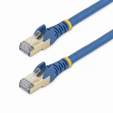 Cable De Red Startech.com Cable De 6m De Red Ethernet Rj45 Cat6 Blindado Stp - Cable Sin Enganche Snagless – Azul, 6.1 M, Cat6a, Rj-45, Rj-45, Azul