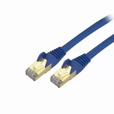 Cable De Red Startech.com Cable De 1.2m De Red Ethernet Rj45 Cat6 Blindado Stp - Cable Sin Enganche Snagless – Azul, 1.2 M, Cat6a, Rj-45, Rj-45, Azul