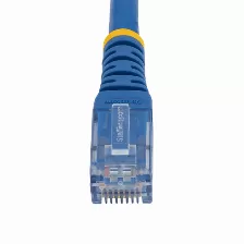 Cable De Red Startech.com Cable Azul Moldeado De 3m Cat6 Rj45 Utp De Red Gigabit Ethernet, 3 M, Cat6, U/utp (utp), Rj-45, Rj-45