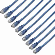 Cable De Red Startech.com Cable De Red Rj45 Cat6 Azul De 1.8m - Paquete De 10 Unidades, 1.82 M, Cat6, U/utp (utp), Rj-45, Rj-45, Azul
