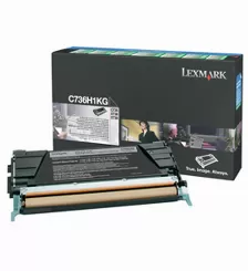 Tóner Lexmark C736h1kg Original, Negro, Compatibilidad C736, X736, X738