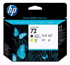 Cabezal De Impresion Hp 72 Inyección De Tinta, Compatibilidad Designjet T610, T620, T770, T1100, T1200, Designjet T1200 Hd, Designjet T2300 Emfp, Designjet T790, Designjet T1300, Negro Mate, Amarillo