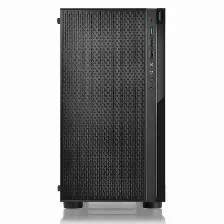 Gabinete Thermaltake Versa H18 Micro Tower, Pc, Soporta Micro Atx, Mini-itx, 4 Ranuras De Expansión, Color Negro, Ventana Lateral Si, Fuente De Alimentación No, Ventiladores Traseros 1x 120 Mm, 1 X Usb 3.2, 2 X Usb 2.0