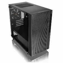 Gabinete Thermaltake Versa H18 Micro Tower, Pc, Soporta Micro Atx, Mini-itx, 4 Ranuras De Expansión, Color Negro, Ventana Lateral Si, Fuente De Alimentación No, Ventiladores Traseros 1x 120 Mm, 1 X Usb 3.2, 2 X Usb 2.0