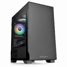 Gabinete Thermaltake S100 Tg, Micro Tower, Ventana Lateral, 1x Vent. 120mm, Negro