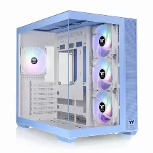 Gabinete Thermaltake View 380 Tg Argb Hydrangea Blue Midi Tower, 4x Ventiladores, Azul