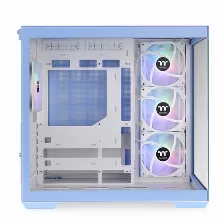 Gabinete Thermaltake View 380 Tg Argb Hydrangea Blue Midi Tower, 4x Ventiladores, Azul