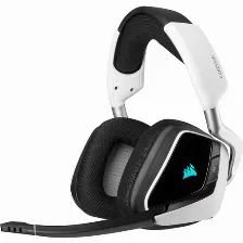 Diadema Gaming Inalambrica Corsair Void Rgb Elite Wireless, Microfono, 116db, 50mm, 7.1 Surround, Rf 2.4ghz, 12m, 16h, Blanco, Ca-9011202-na