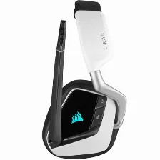 Diadema Gaming Inalambrica Corsair Void Rgb Elite Wireless, Microfono, 116db, 50mm, 7.1 Surround, Rf 2.4ghz, 12m, 16h, Blanco, Ca-9011202-na