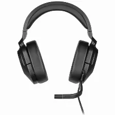 Audífonos Corsair Hs55 Stereo Diadema Para Juego, Micrófono Integrado, Conectividad Alámbrico, Conector De 3.5 Mm Si, Color Carbono