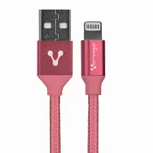 Cable Lightning Vorago Cab-119, Rosa, 1 M, Cable Lightning