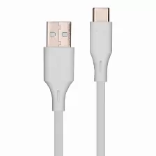 Cable Vorago Cab-c01w Usb-usb Tipo C, 1 M, Carga Rapida, Color Blanco