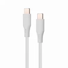 Cable Vorago Cab-cc01w Usb-c A Usb-c, 1 M, Carga Rapida, Blanco