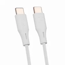 Cable Vorago Cab-cc01w Usb-c A Usb-c, 1 M, Carga Rapida, Blanco