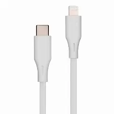 Cable Vorago Cab-cl01w Usb-c A Lightning, 1 M, 20 W, Carga Rapida, Blanco