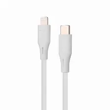 Cable Usb Vorago Tipo-c A Lightning (apple) Carga Rapida 20w, 1m Blanco