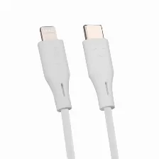 Cable Usb Vorago Tipo-c A Lightning (apple) Carga Rapida 20w, 1m Blanco