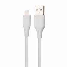 Cable Vorago Apple, Usb-c-lightning, Cab-l01w, 1 M, Blanco