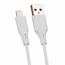 Cable Vorago Apple, Usb-c-lightning, Cab-l01w, 1 M, Blanco