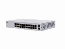 Switch Cisco Cbs110-24t-na No Administrado, Cantidad De Puertos 24, Gigabit Ethernet (10/100/1000), 48 Gbit/s, Gris