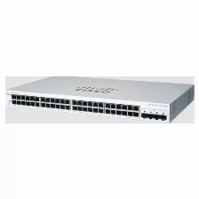 Switch Cisco Cbs220-48t-4g Gestionado, L2, Cantidad De Puertos 48, Gigabit Ethernet (10/100/1000), 104 Gbit/s, Snmp, Snmpv2, Snmpv3, 1u, Blanco