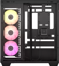 Gabinete Corsair Icue Link 3500x Rgb Midi Tower Con Ventana, 3x Ventiladores Rgb, Negro