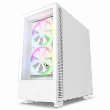 Gabinete Nzxt H5 Elite Midi-tower Con Ventana, 3x Ventiladores Rgb, S/fuente, Blanco