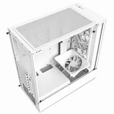 Gabinete Nzxt H5 Elite Midi-tower Con Ventana, 3x Ventiladores Rgb, S/fuente, Blanco