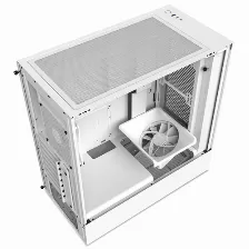 Gabinete Nzxt H5 Flow Con Ventana, 1x Ventilador 120mm, S/fuente, Blanco