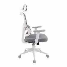 Silla Gaming Vorago Cgm-400-bk, Descansa Brazos 1d Ajustable, Base Metal, Reclinable, Blanco