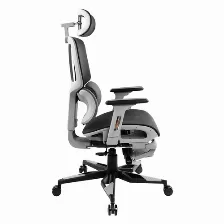 Silla Gaming Game Factor Cgm700, Reclinable, Descansa Brazos 3d Ajustable, Metalica, Negro