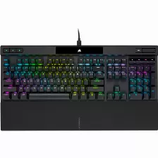 Teclado Corsair K70 Rgb Pro Inglés, Alámbrico, Conexión Usb, 104 Teclas, Led Rgb, Color Negro