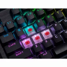 Teclado Corsair K70 Rgb Pro Inglés, Alámbrico, Conexión Usb, 104 Teclas, Led Rgb, Color Negro