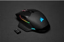 Mouse Gamer Corsair Dark Core Rgb Pro, Wired/wireless, 16000 Dpi ,9 Botones Programables, Rgb 4 Zonas, Usb, Negro