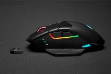 Mouse Gamer Corsair Dark Core Rgb Pro, Wired/wireless, 16000 Dpi ,9 Botones Programables, Rgb 4 Zonas, Usb, Negro