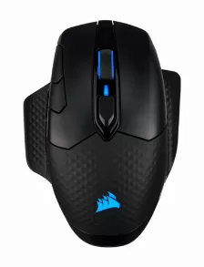 Mouse Corsair Dark Core Rgb Pro Se óptico, 8 Botones, 18000 Dpi, Interfaz Rf Wireless + Usb Type-a, Batería Batería Integrada, Color Negro