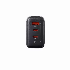 Cargador De Pared Adata Gan Usb Charger, 65 W, 2x Puerto Usb Tipo C, 1x Puerto Usb A, Enchufe Plegable, Color Negro