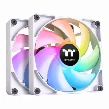 Kit 2 Ventiladores Thermaltake Ct120 Argb Sync Pc 2000 Rpm, 120mm, Blanco