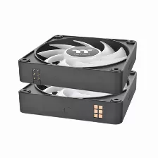 Kit 3 Ventiladores Thermaltake Ct120 Ex Argb Sync, 120mm, 2000 Rpm, Negro