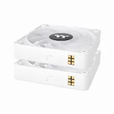 Kit 3 Ventiladores Thermaltake Ct120 Ex Argb Sync, 120mm, 2000 Rpm, Blanco