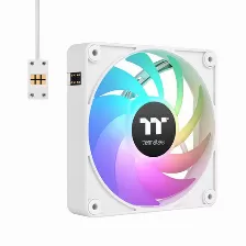 Kit 3 Ventiladores Thermaltake Ct140 Ex Argb Sync, Conexion Magnetica, 140mm, Blanco