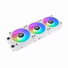 Kit 3 Ventiladores Thermaltake Ct140 Ex Argb Sync, Conexion Magnetica, 140mm, Blanco