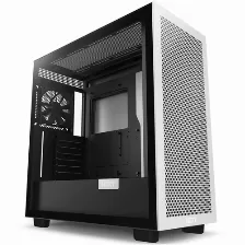 Gabinete Nzxt H7 Flow Midi Tower, Pc, Soporta Atx, Eatx, Micro Atx, Mini-itx, 7 Ranuras De Expansión, Color Negro, Blanco, Ventana Lateral Si, Fuente De Alimentación No, Ventiladores Frontales 1x 120 Mm, Ventiladores Traseros 1x 120 Mm, 2 X Usb 3.2