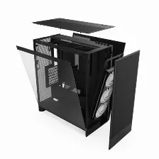 Gabinete Nzxt H7 Flow Midi Tower Con Ventana, 3x Ventiladores 120mm Rgb, S/fuente, Negro