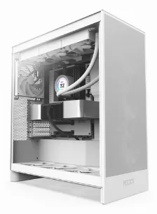 Gabinete Nzxt H7 Flow Midi Tower Con Ventana, 3x Ventiladores 120mm, S/fuente, Blanco