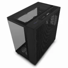 Gabinete Nzxt H9 Elite Midi Tower Con Ventana, 4 Ventiladores Rgb, S/fuente, Negro